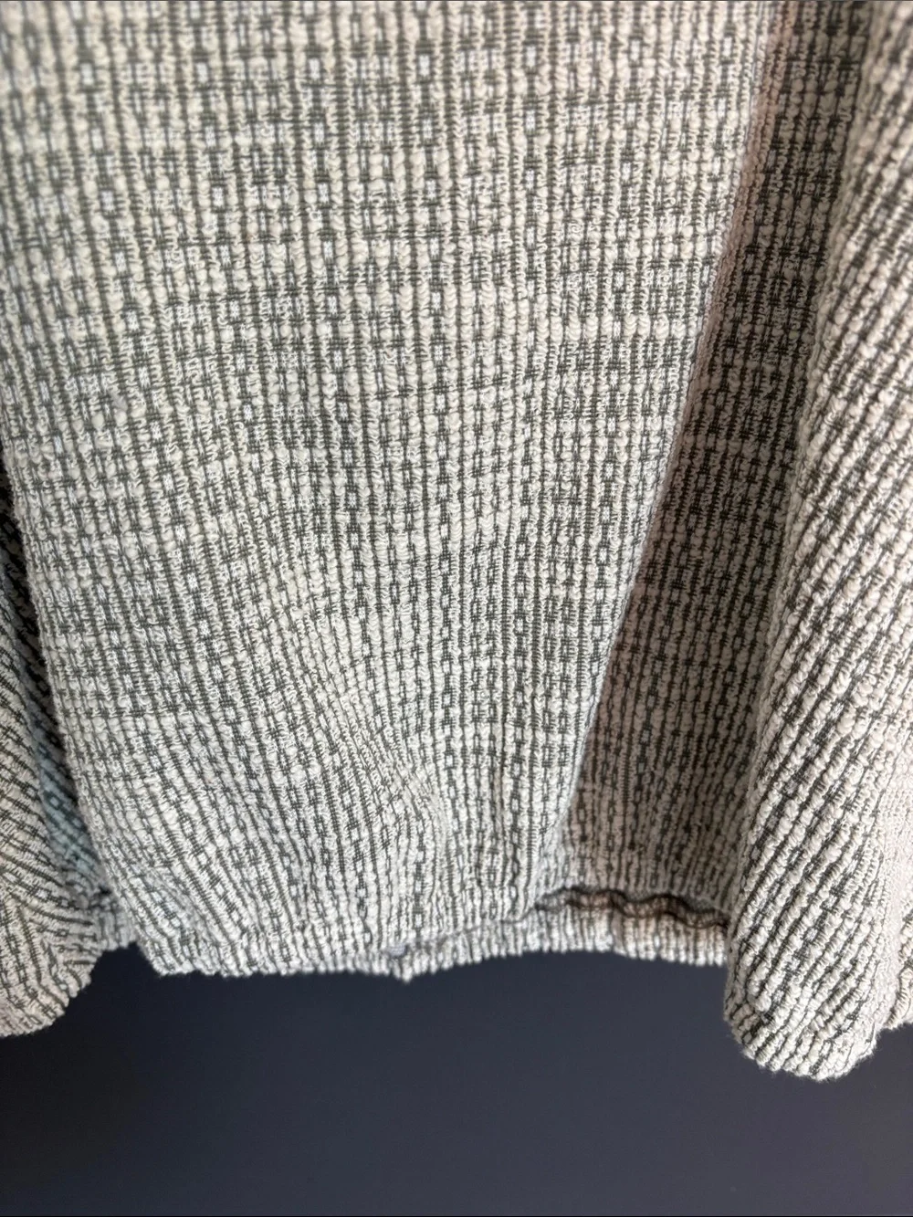 LOFT Cream Textured Knit Tank